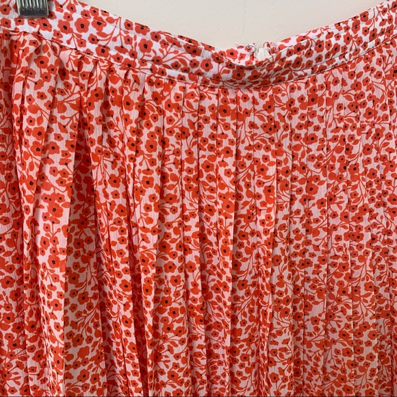 J. Crew Floral Pleated Midi Skirt - Picture 2 of 7